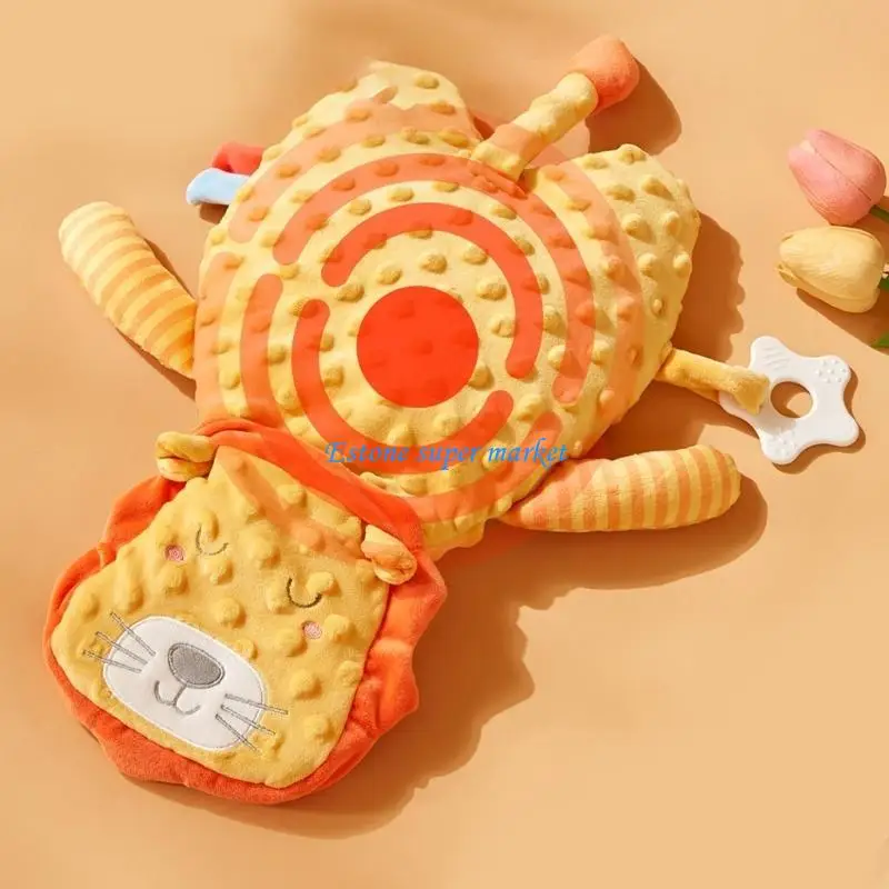 090B Cosy Infant Sleep Pillow with Warming Feature, Cartoon Animal Soothing Toy