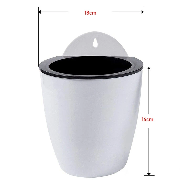 ПОРК-самополивочные подвесные кашпо, 7 шт. в упаковке для растений, цветов, внутренняя и наружная оконная стена, большие 7-дюймовые горшки для растений с крючками