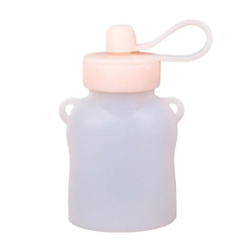 Breast Milk Storage Bags Reusable Silicone Baby Food Pouch Holder Heat Resistant Leakproof Storage Container Portable