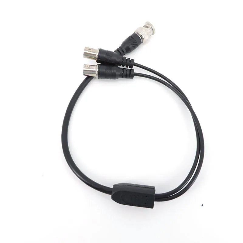 1 BNC Male to 2 way BNC female Splitter video Cable Cord Connector Adapter wire For Extension wire for CCTV Camera