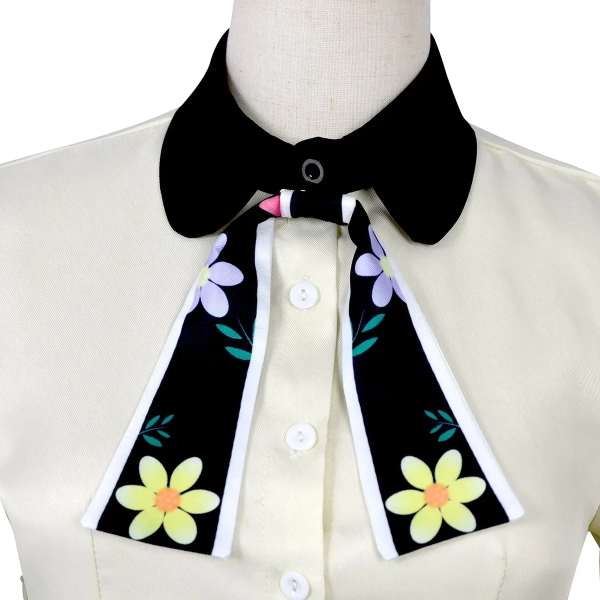 Anime Marriagetoxin Mei Kinosaki Cosplay Costume White Kawaii School Uniform White Dress Silk Scarf Bow Tie Halloween Comic Con - view 5