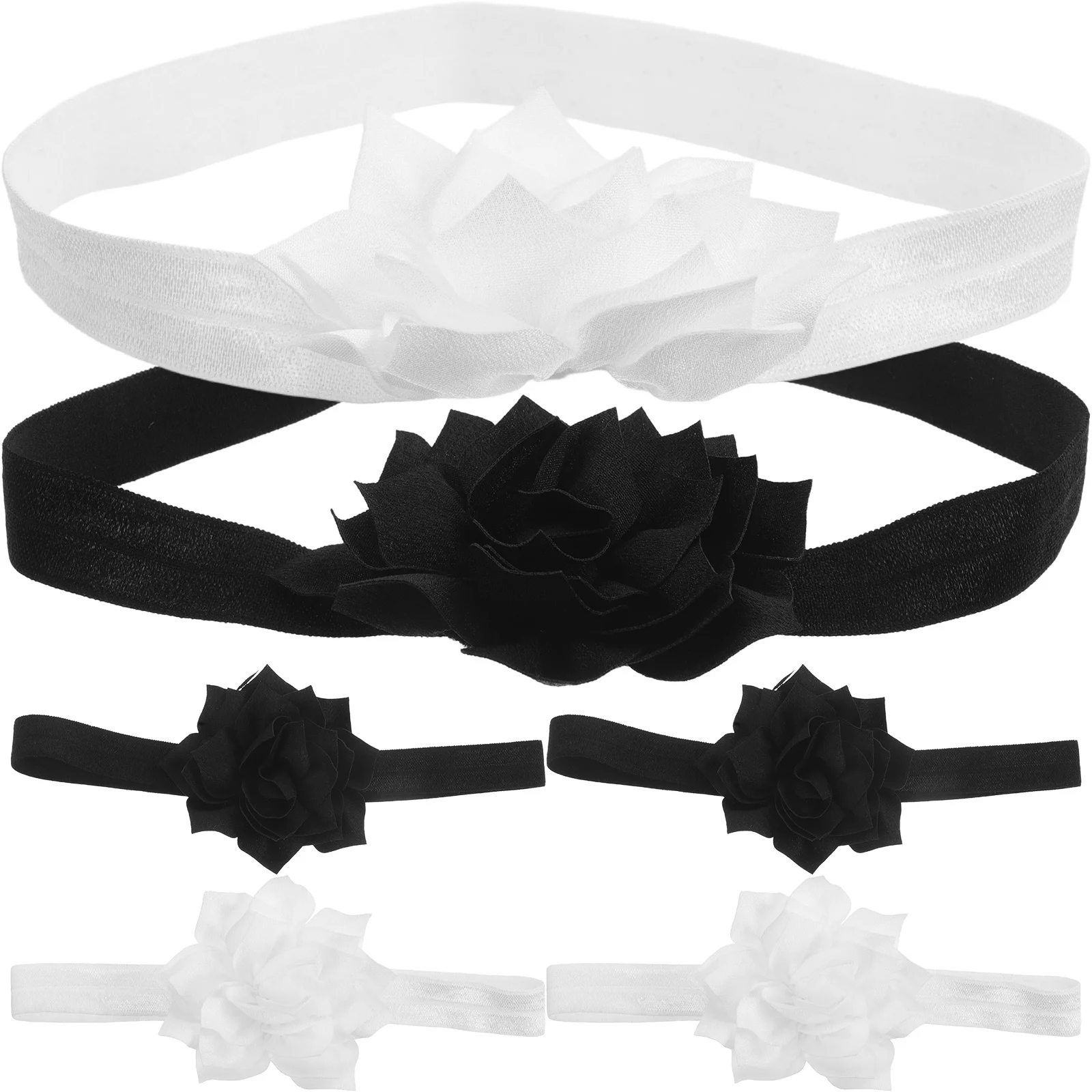 

6 шт., повязки на голову с цветами для маленьких девочек, мягкие удобные повязки для волос с цветочным принтом, повседневные аксессуары для новорожденных и малышей, аксессуары на день рождения
