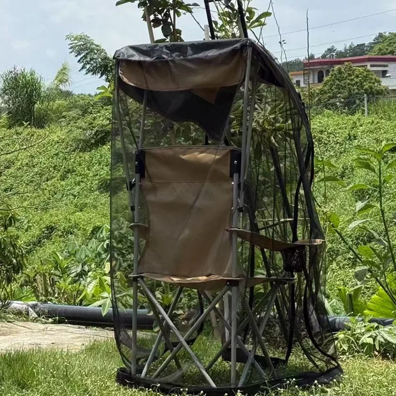 Mosquito Repellent Camping Chair Folded Net Screen Cover Easy Setup Portable Outdoor Chair Professionalism Camping Furnishings