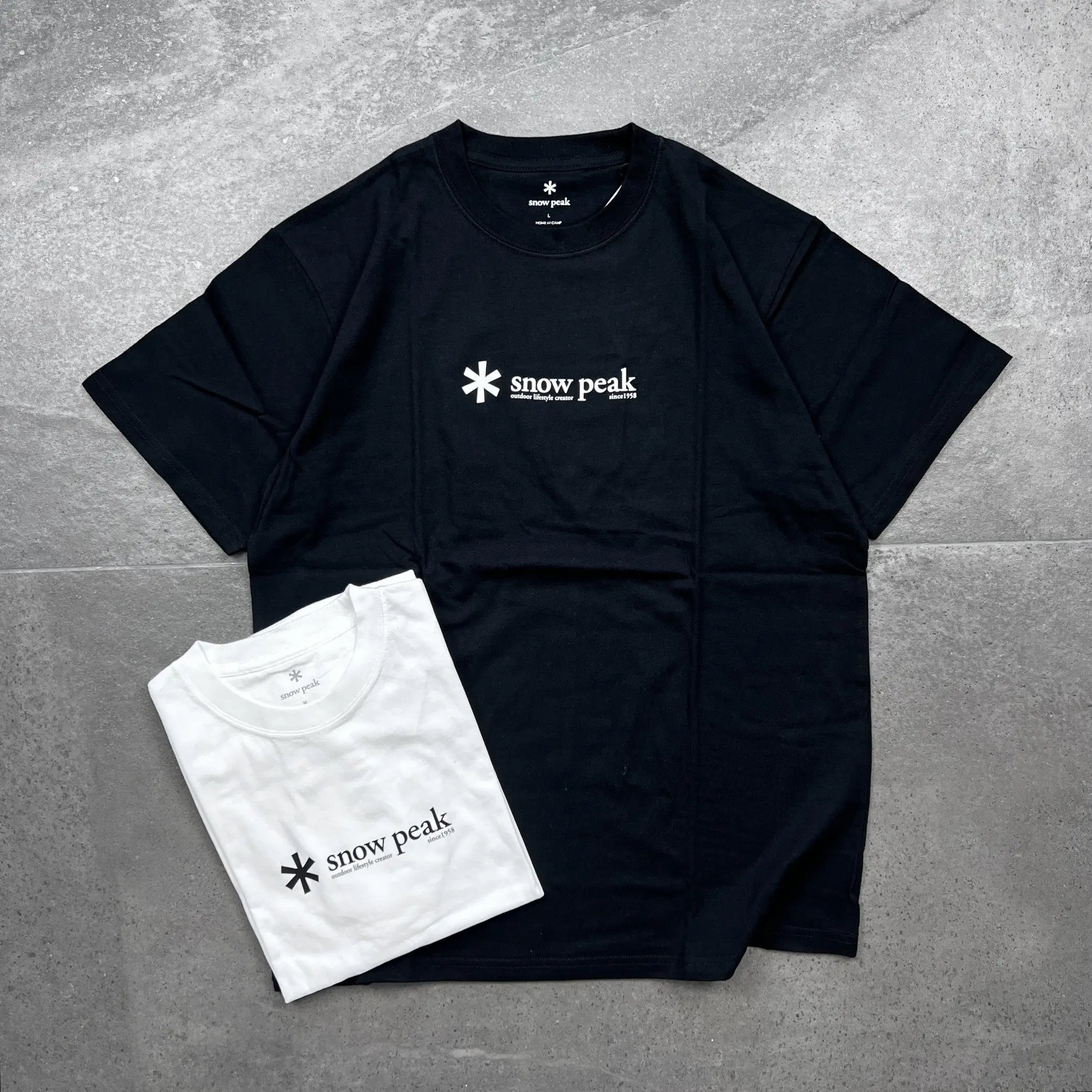 Camiseta de algodón suave con logo Snow Peak 2026, transpirable, básica, de manga corta para exteriores