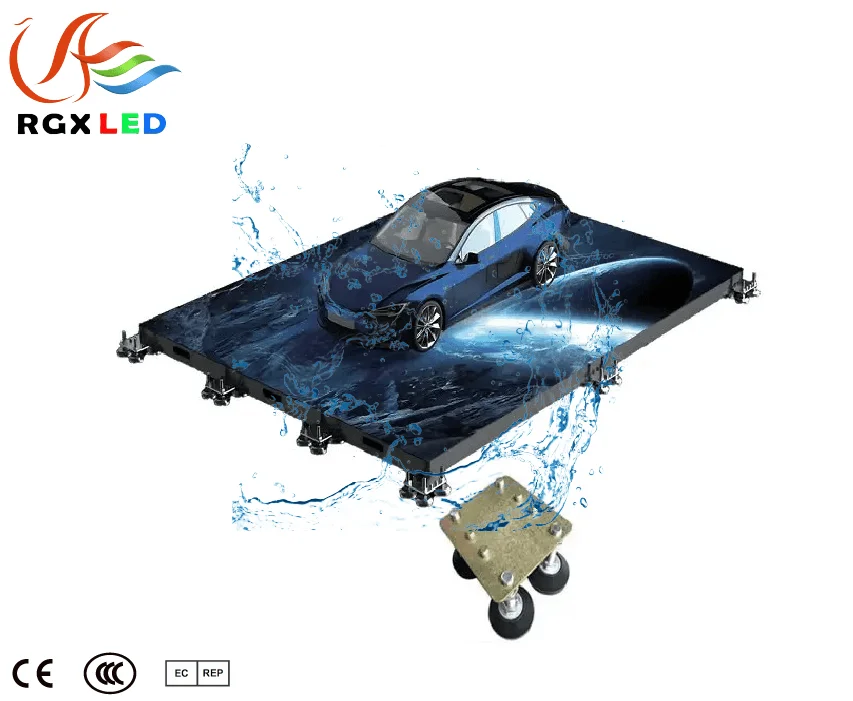 Customizable Waterproof and Shock-resistant LED Display Device Interactive LED Stage Floor Tiles Display Screen for Stage