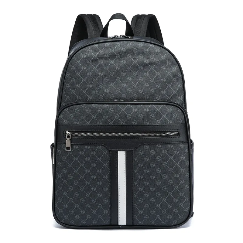 Fashion Men's Backpack Luxury Alligator Leather Backpack Men 14 Inch Laptop Backpacks Male Large Capacity Travel Bags Softbacks