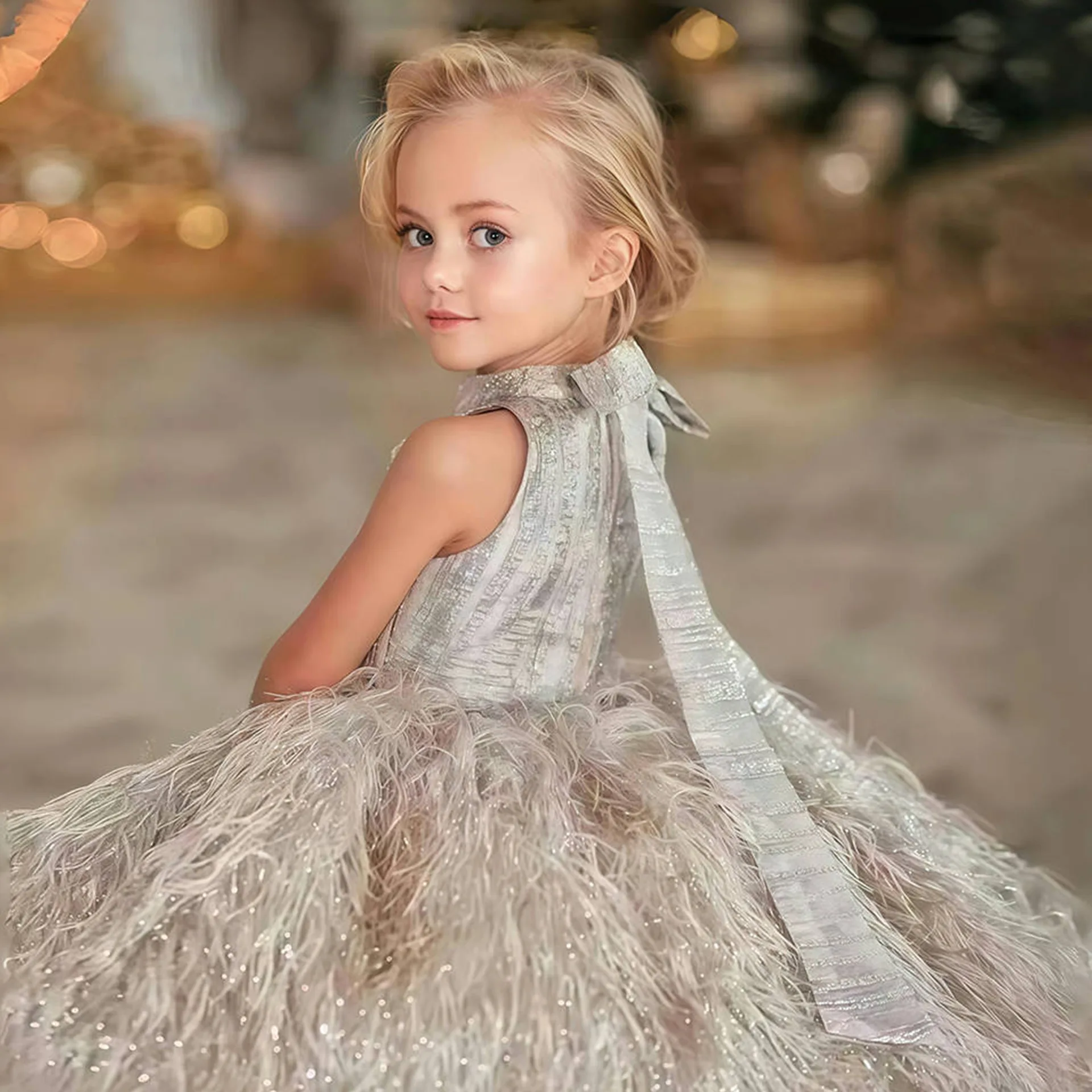 Girls' Dresses  Summer New Arrivals: High-End, Fashionable, Stylish Princess Dresses for Singing Performances and Banquet Gowns