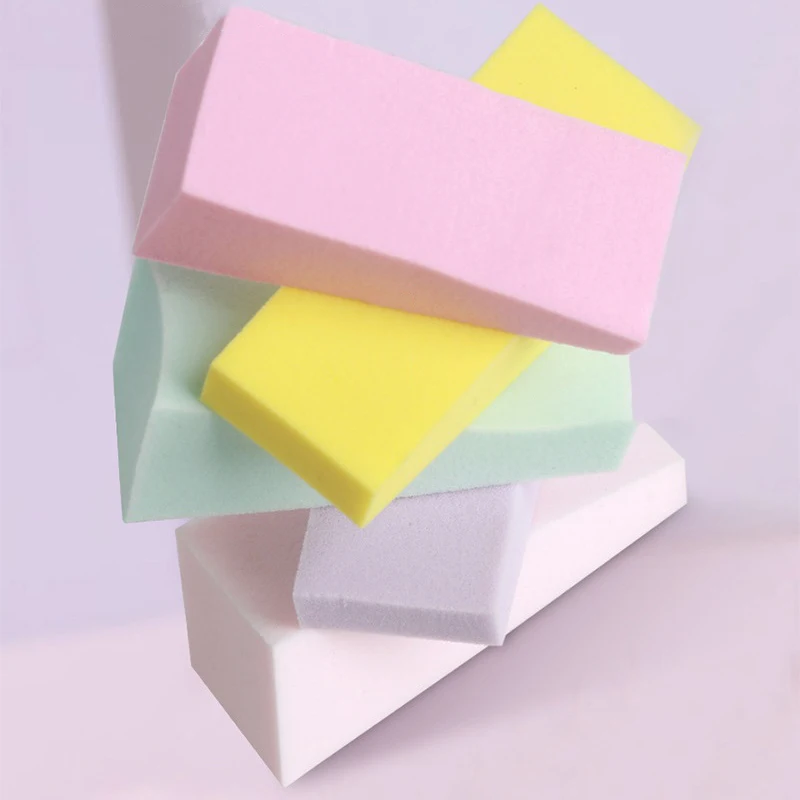 10개 네일 그라데이션 스펀지 삼각형 소프트 옴브레 도구 DIY 젤 폴리쉬 페인팅 폼 컬러 쉐도우 매니큐어 네일 액세서리