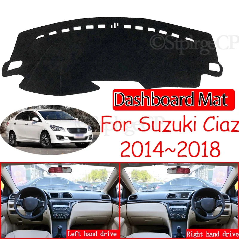 

Противоскользящий коврик для приборной панели, солнцезащитный козырек, защитный коврик для приборной панели, автомобильные аксессуары для Suzuki Ciaz 2014 2015 2016 2017 2018, Maruti Sport