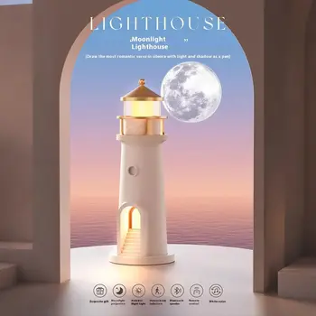 月光燈塔投影夜燈,帶運動感應器、藍牙音箱和桌面裝飾功能 8 最佳銷售 月光 - №6