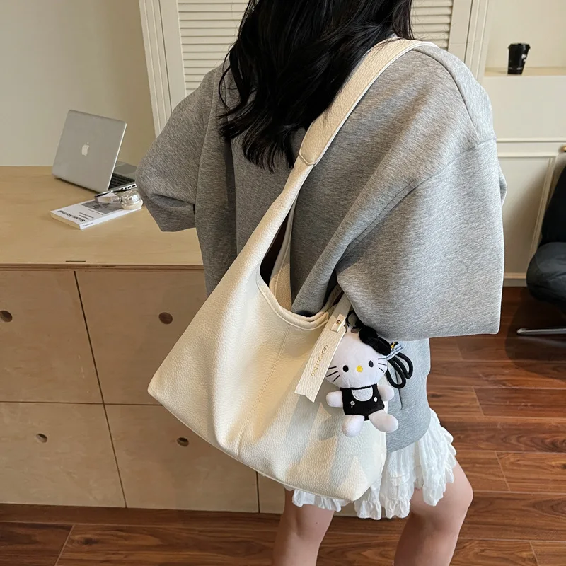 

2025 Lazy Chic Tote Bag for Women Minimalist Shoulder Crossbody Purse Fashionable Handbag