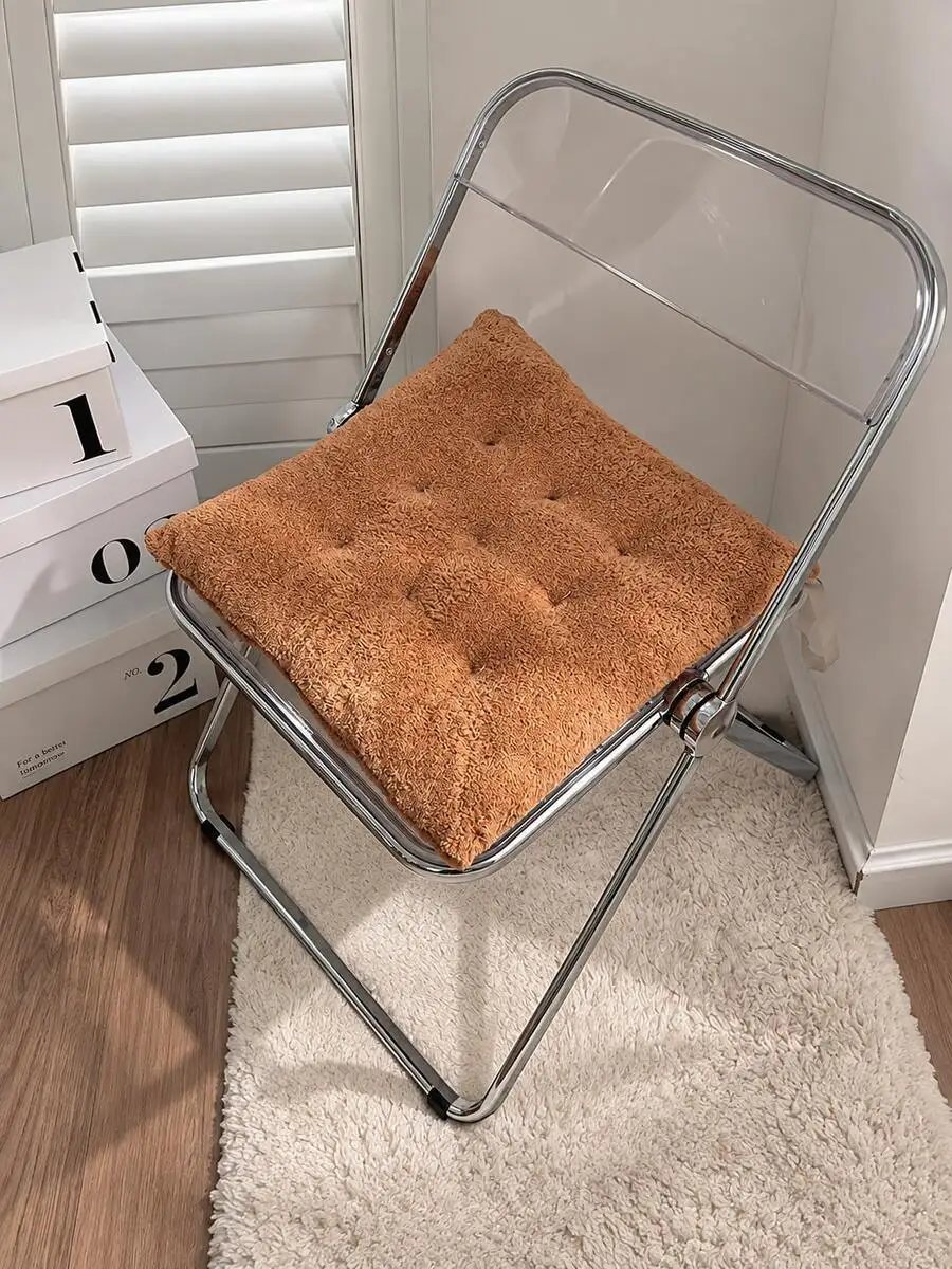 Minimalist Thickened Seat Cushion, Soft Office Chair Pad, Suitable For Office, Classroom, Dorm And Home, Minimalist Solid Color