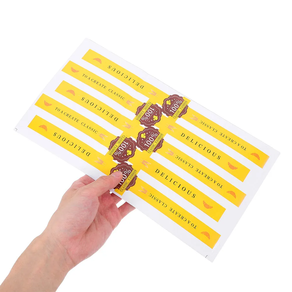 

200Pcs Bakery Sealing Stickers Cake Box Seal Stickers Waterproof Strong Adhesion Easy Peel Colorful Patterns Baking Packaging