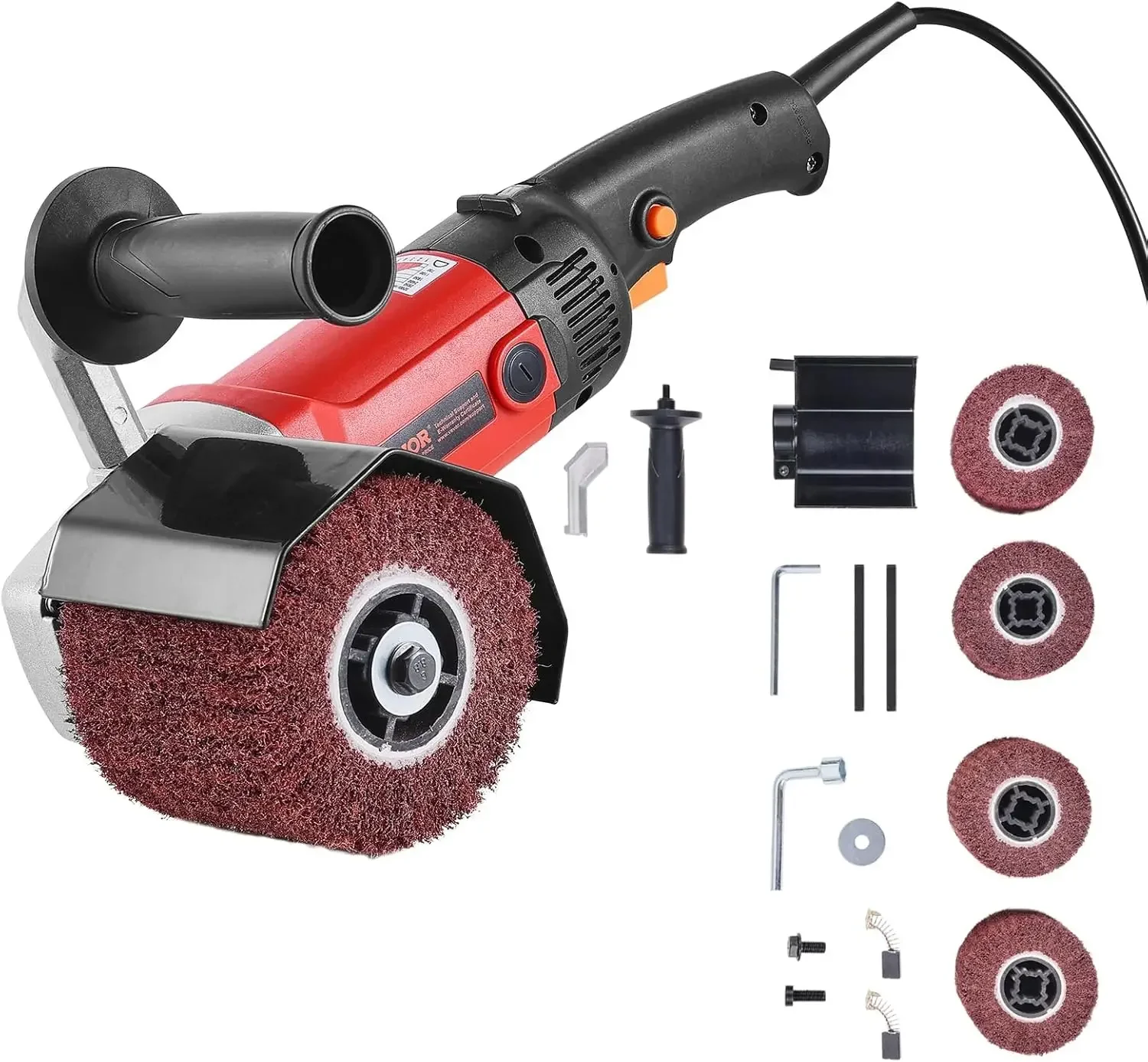 Burnishing เครื่องขัด,1200W 6 ความเร็วตัวแปรเครื่องมือปรับสภาพพื้นผิว,มือถือไฟฟ้าเครื่อง Burnishing โลหะด้วย