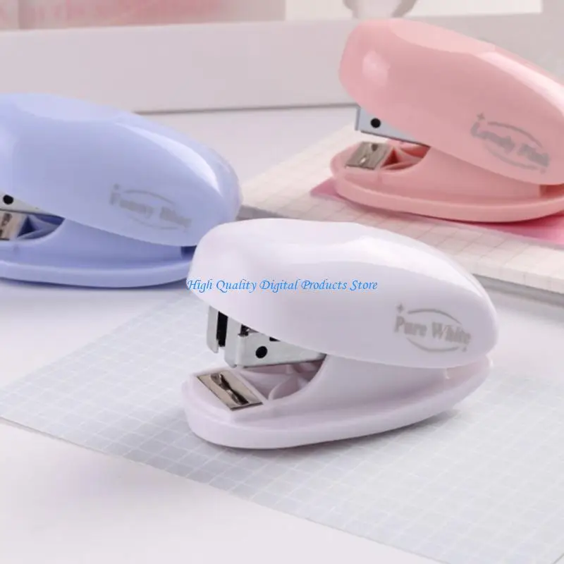 u2je 스테이플러 귀여운 스테이플러 작은 스테이플러 학생 문구 스테이플러 사무실 학교 문구 액세서리 종이 바인딩 머신