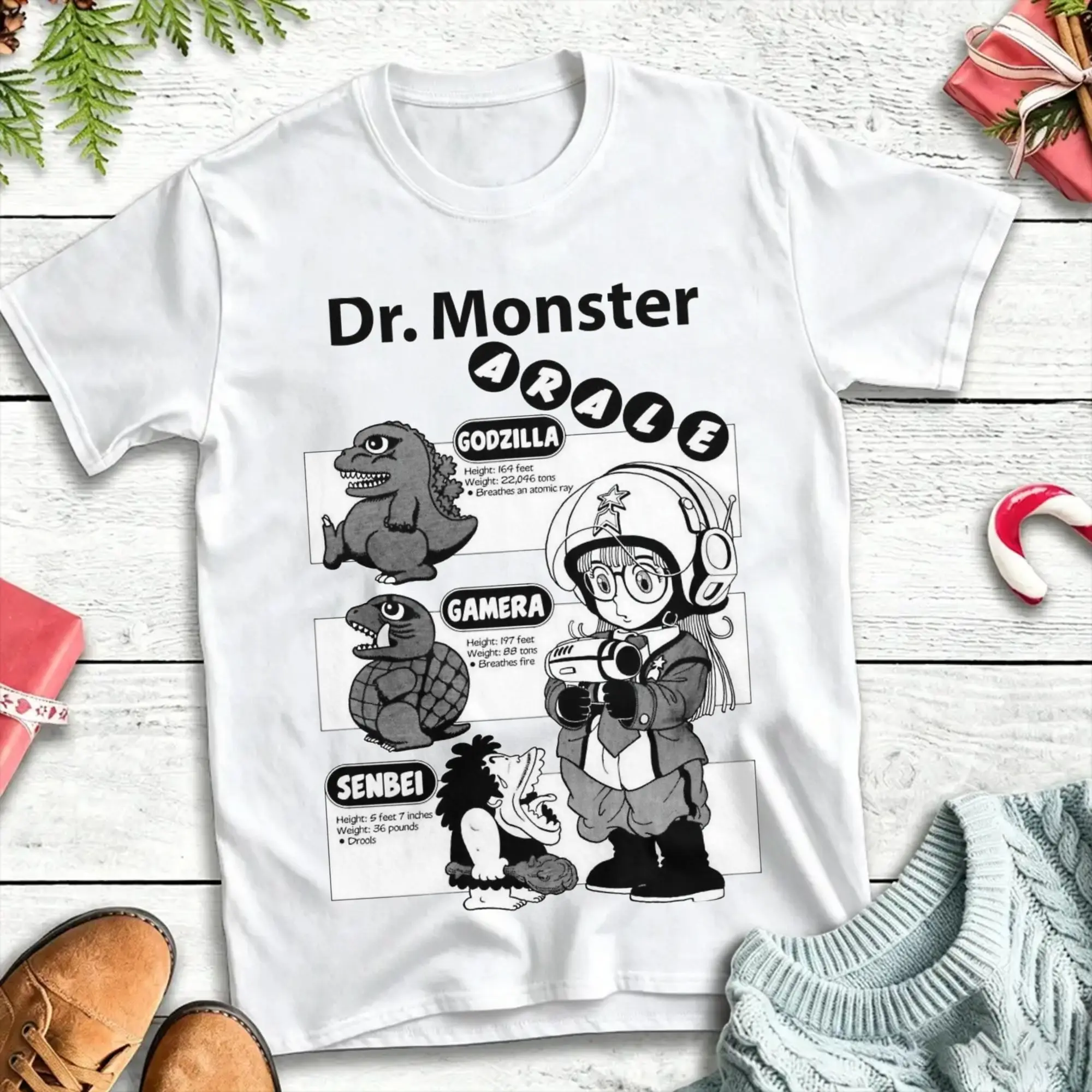 Funny Arale Anime Cute T-Shirt Men Women Crewneck 100% Cotton T Shirts Dr Slump Short Sleeve Tees Summer Clothing
