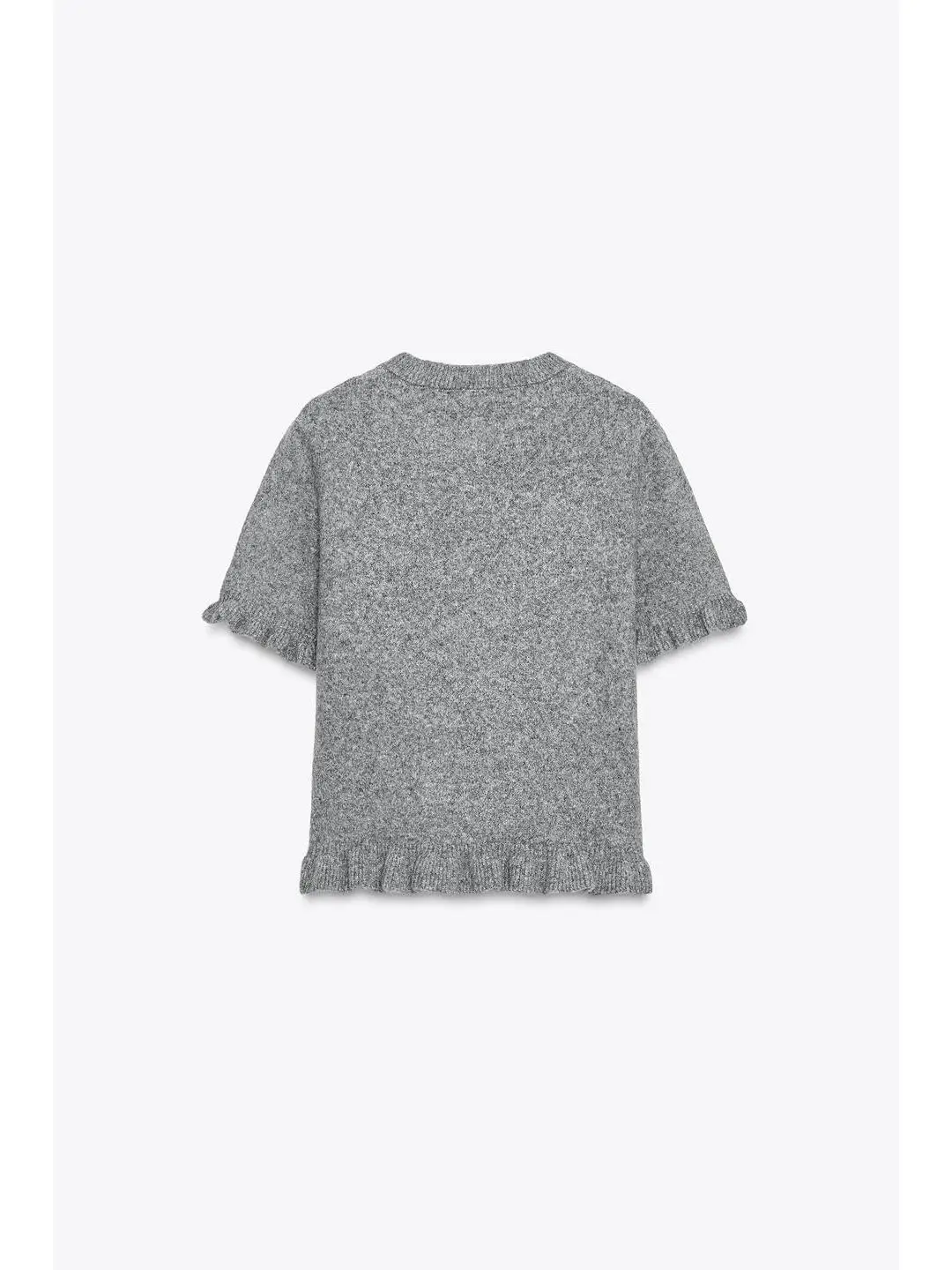 Slim Fit redondo Ne ort Sve prendas de punto decorativas encaje Trim Cleanfit Sle mujer Regular Color fino 2025 otoño