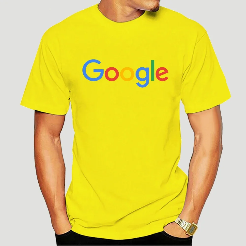 O-neck Short Sleeve Tees Google Logo Short sleeve tee shirt 2711X Google Casual tshirt Clothing Google Print T shirt