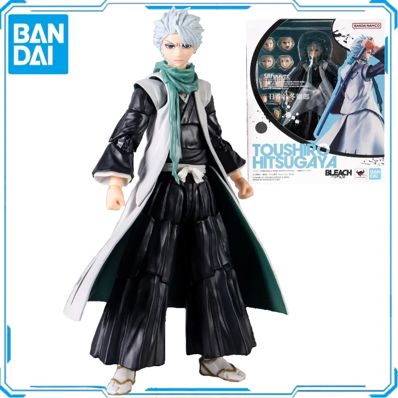 In Stock Original Bandai BLEACH Hitsugaya Toushirou Action Figures Animation Toys Gifts Model Genuine Collector Anime Hobby