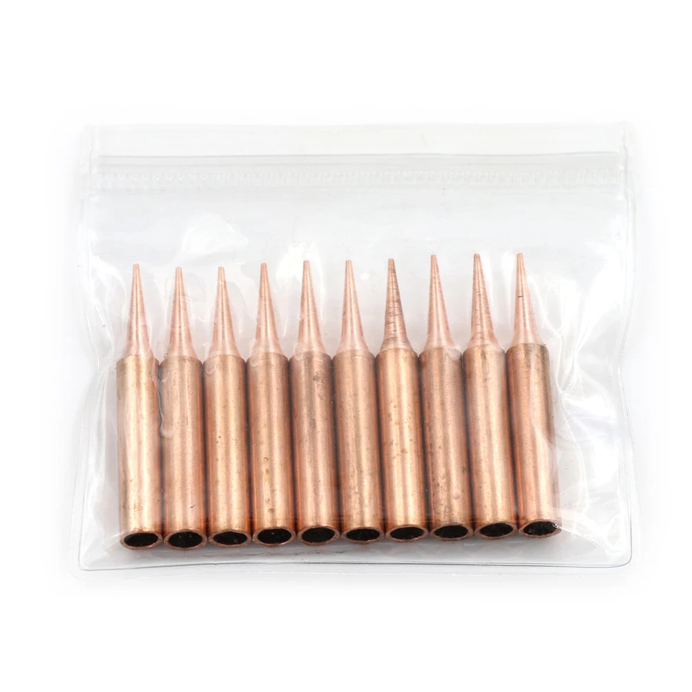 10Pcs/Lot 900M-T-I Soldering Iron Tip Pure Copper Lead-free Welding Sting Low Temperature Soldering Iron For Soldering Station