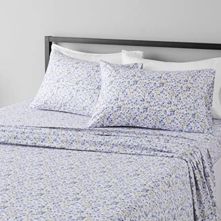 

Lightweight Breathable Super Soft Easy Care Microfiber 4-Piece Bed Sheet Set, Wrinkle Resistant with 14-Inch Deep Pockets,,, Pr