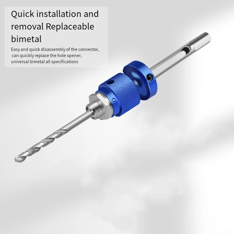 Hole Saw Mandre Hexagonal Handle Quick-Release Hole Opener Connecting Rod Hand Drill Reamer Hole Distance Connector-A20R