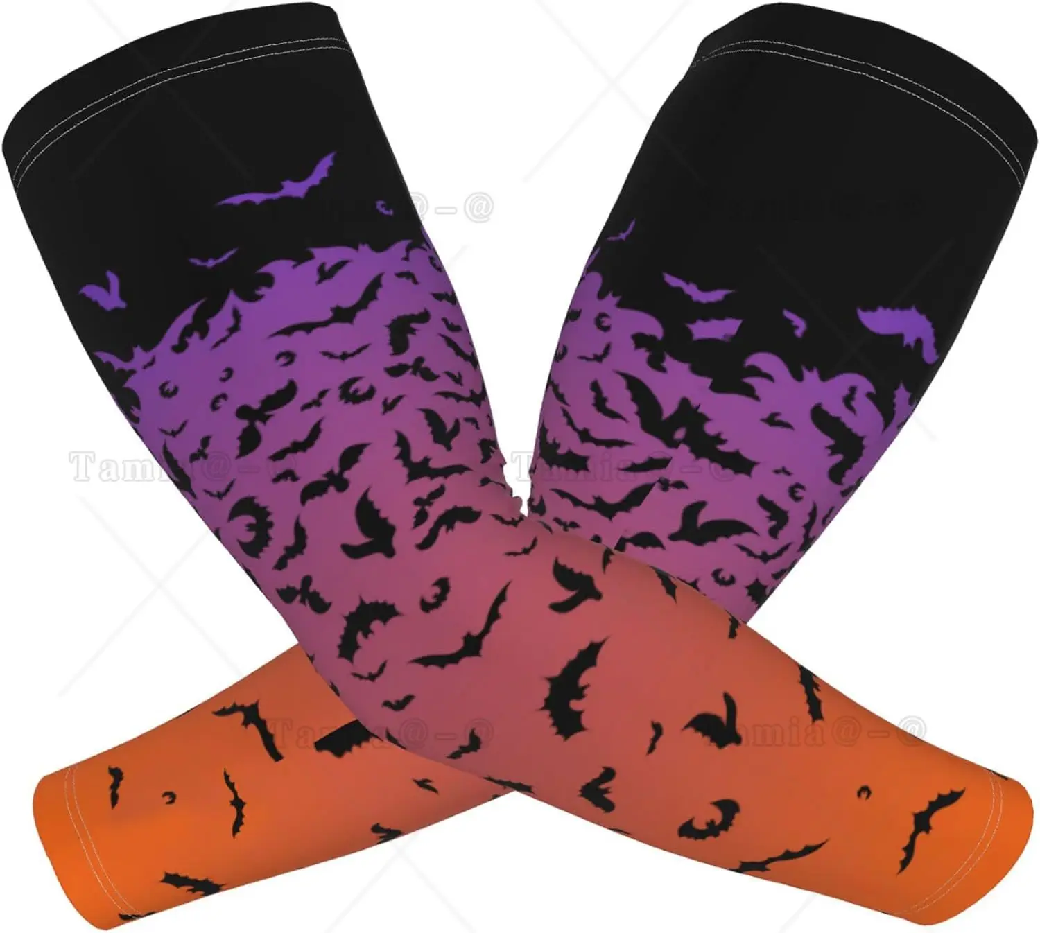 Bats Arm Sleeves Outdoor Garden Sports Cooling Sun Sleeve for Women Men Farm