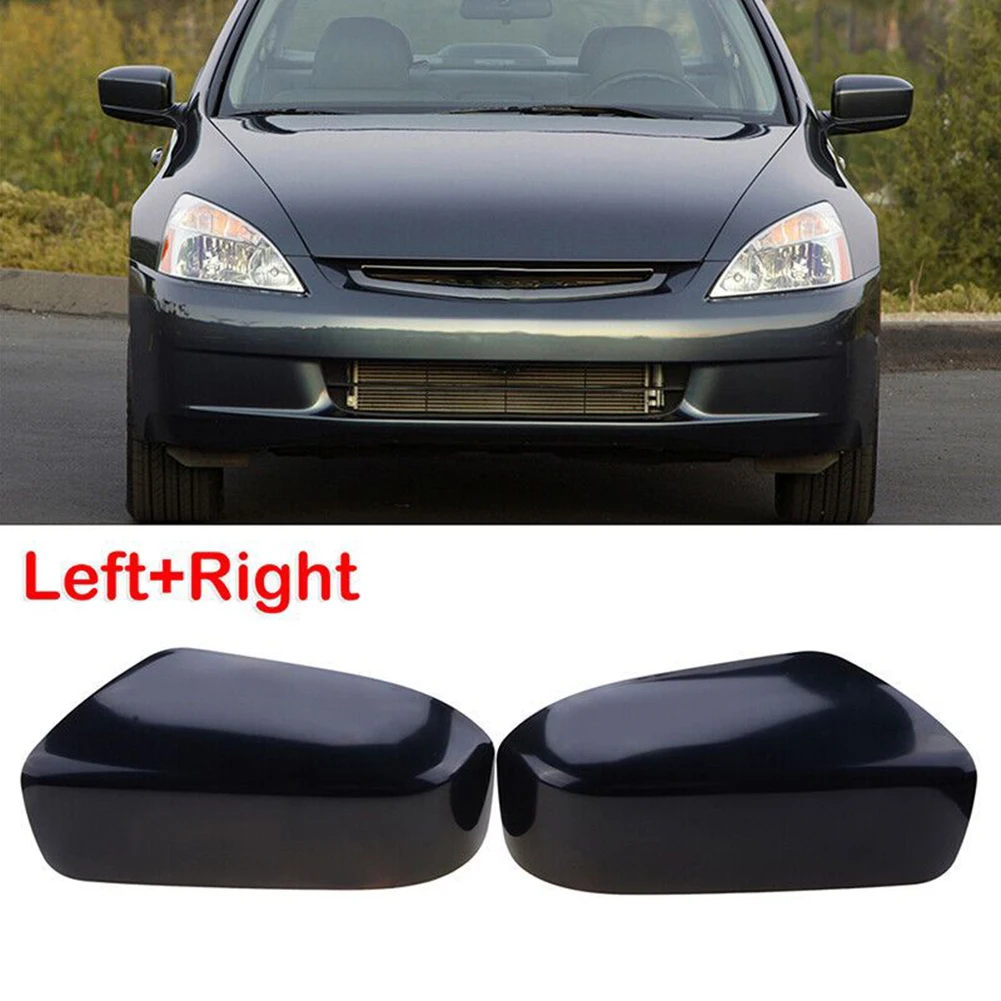 

Parts Mirror Cover ABS Plastic Accessories Door For Honda Gloss Black Replacement For Accord 2003-2007 Brand New