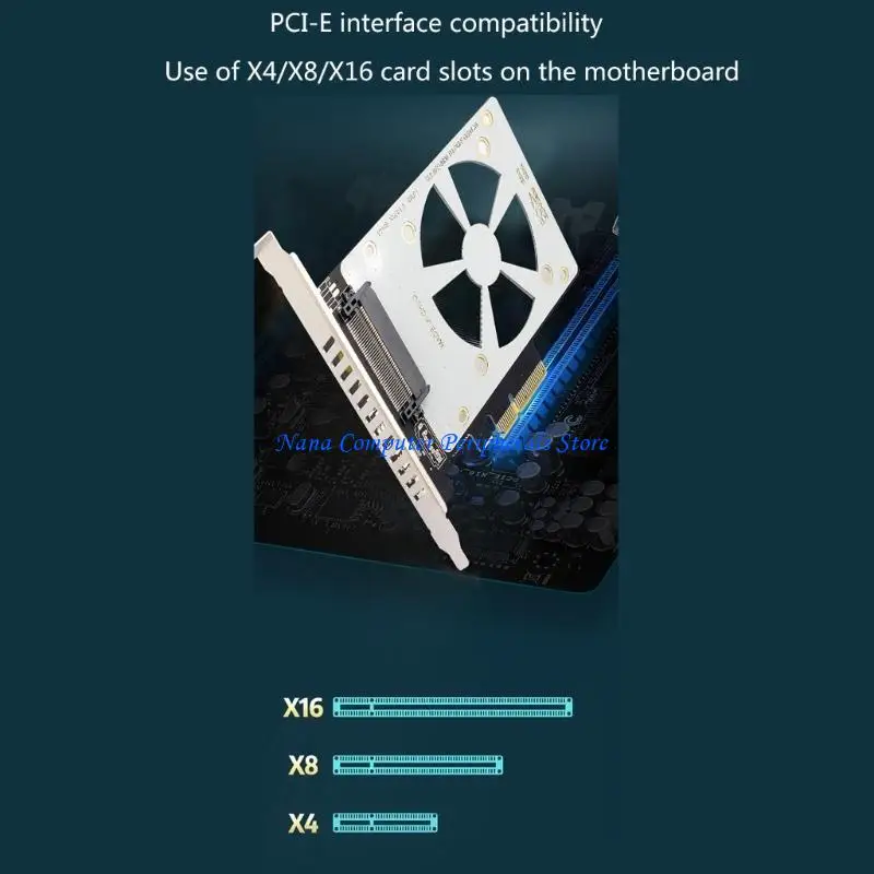 F68C Portable SFF-8639 to PCIE Adapter Cards for Upgrades Computer Run Smoothly