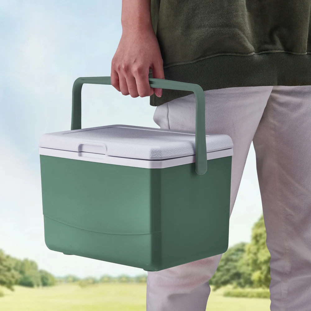 5L Insulated Portable Cooler with Handle Picnic Ice Bucket Heat Preservation Food Storage Cooler Box for Camping Tailgating