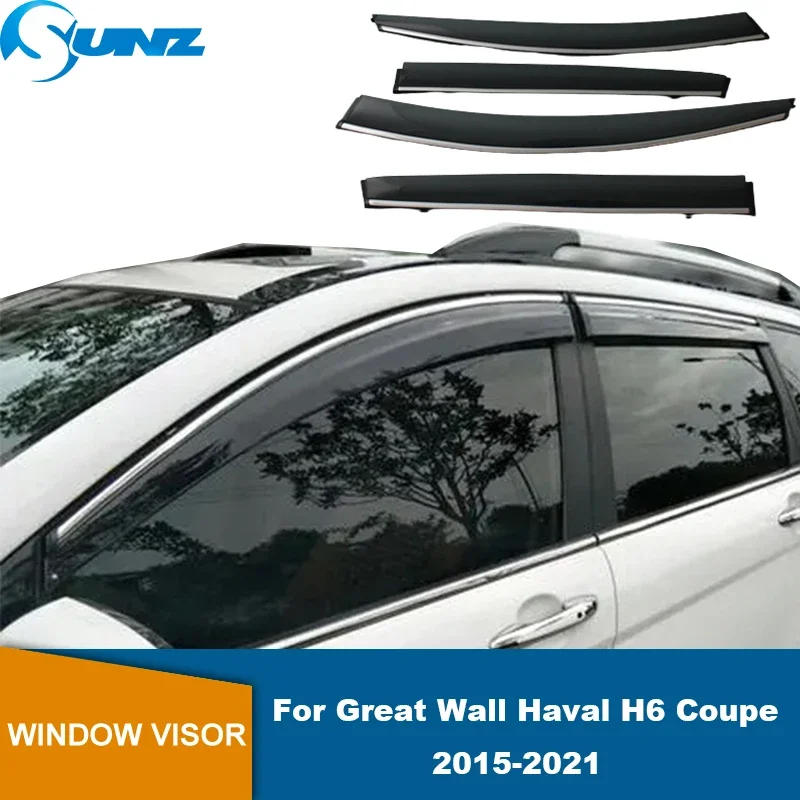 

Window Visor For Great Wall Haval H6 Coupe 2015 2016 2017 2018 2019 2020 2021 Car Side Window Deflectors Sun Wind Rain Shield