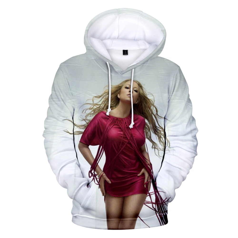 

Mariah Carey Hoodie Unisex 3D Sweatshirt Women Men's Tracksuit Harajuku Streetwear American Singer Fashion Clothes Plus Size