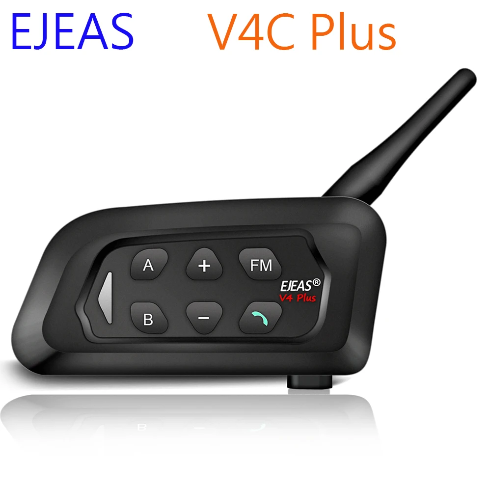 EJEAS V4C PLUS 1500M Football Referee Intercom Headset Intercom Soccer Bluetooth Headset Full Duplex Microphone Intercomunicador