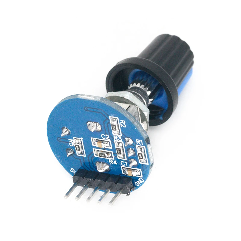 Rotary Encoder Module 5V Brick Sensor Ontwikkeling Ronde Audio Roterende Potentiometer Knop Cap Voor Arduino