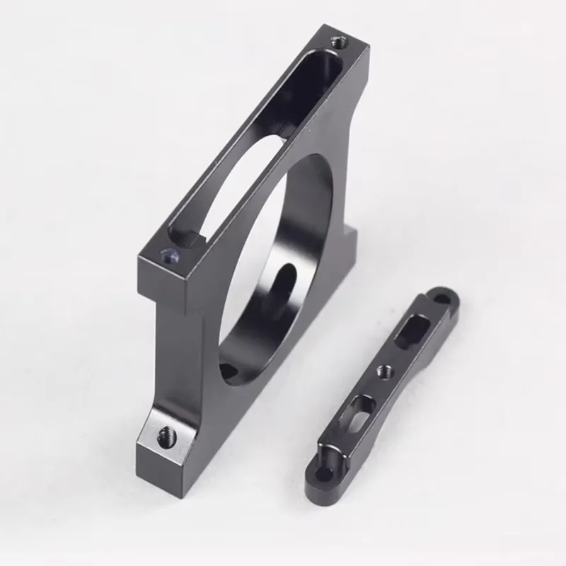 Aksesori Rak Drone Mesin Perlindungan Tanaman Pertanian 30Mm 40Mm Tempat Klip Tabung Tengah Lengan Tabung Serat Karbon Hitam