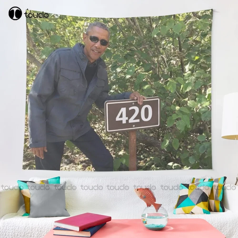 420 Obama Print Black Lives Matter The American Dream Tapestry Blanket Tapestry Bedroom Bedspread Decoration Printed Tapestry