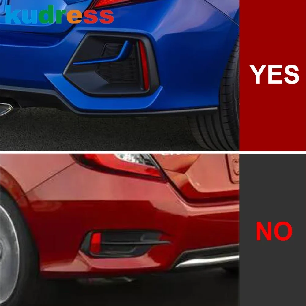 

Для Honda Civic 2020 2021, автомобильная задняя противотуманная фара из мультфильма, крышка для бровей, накладка на хвостовую противотуманную фару, накладки на век, аксессуары