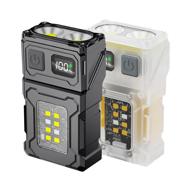 

LED Flashlight Rechargeable Mini Work Light 800 Lumens Clip On with Back Clip, Magnetic for Emergency, Walk Dog, Working, Hiking