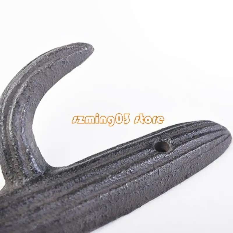 

H9EC Cactus Wall Hook Cast Iron Wall Mounted Duty Duty Hanger для пальто/ключ/пакет декоративный крюк для дома
