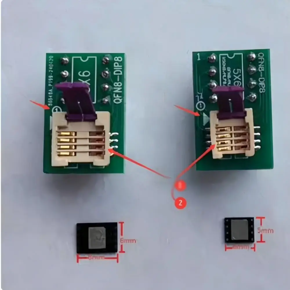 For For ANASWEENEY Programming Socket WSON8 DFN8 QFN8 Adapter 1.27mm Pitch 6x8mm 5x6mm Chip Maintenance Burner Device
