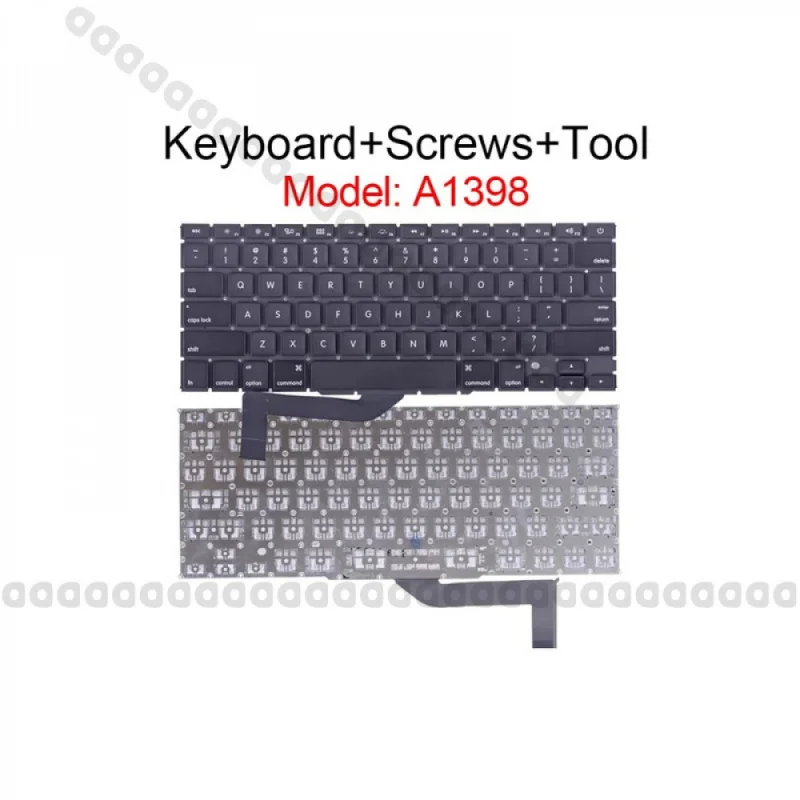 Teclado SASA+US para Apple MacBook Pro Retina 15" A1398 con diseño ANSI