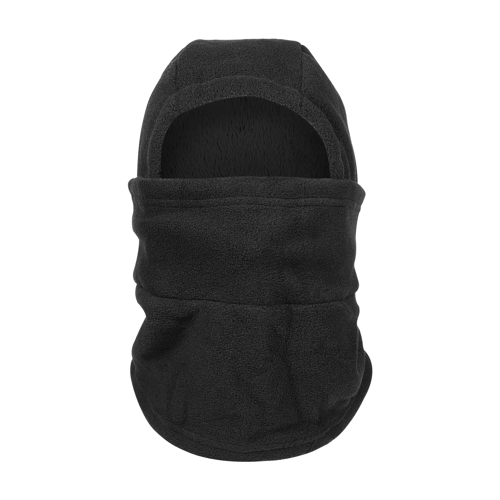 Black Hat Cycling Face Cover Plush Neck Keep Warm Snowboarding Covering Convenient