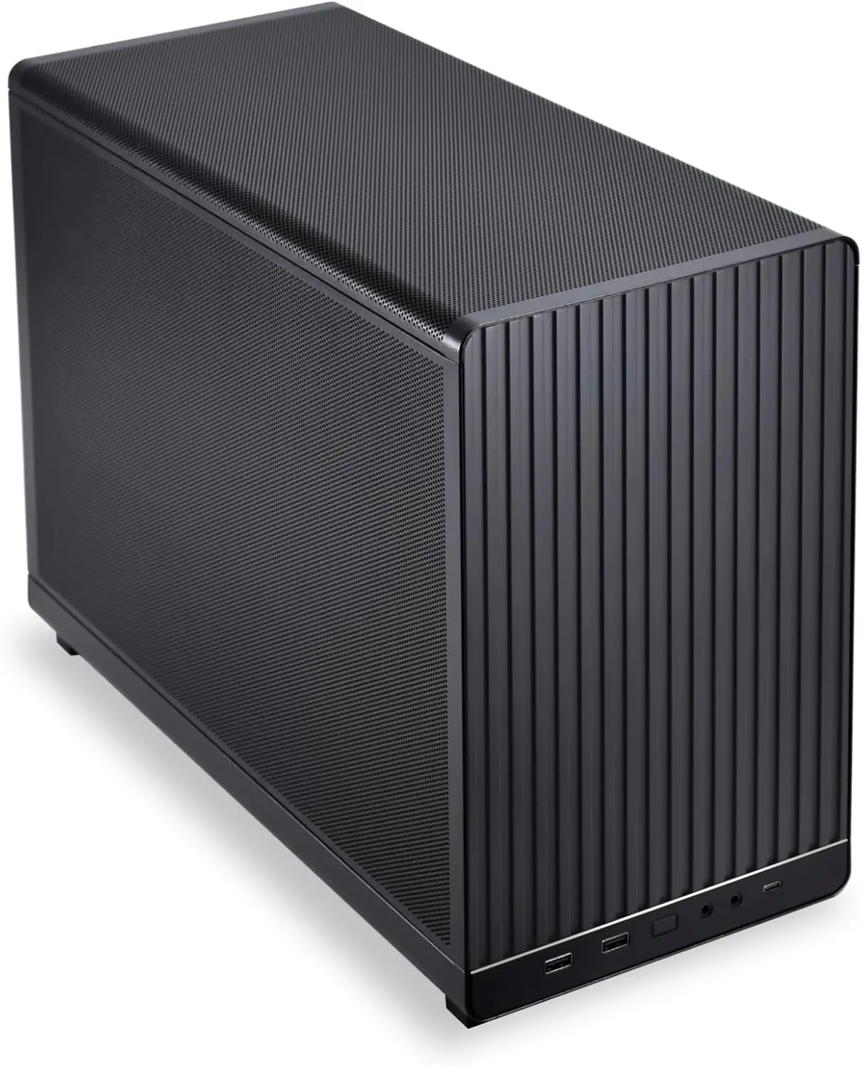 

Compact Micro ATX PC Case with 360mm AIO Support, Flexible PSU Mounting, and High Airflow Design