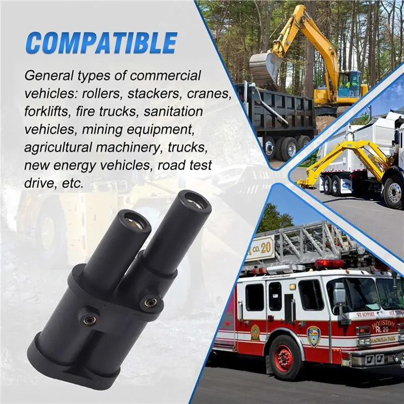 4X Remote Jump Start Plug Terminal For Hella 8JA 177 305-101 For Cranes, Forklifts, Agricultural Machinery