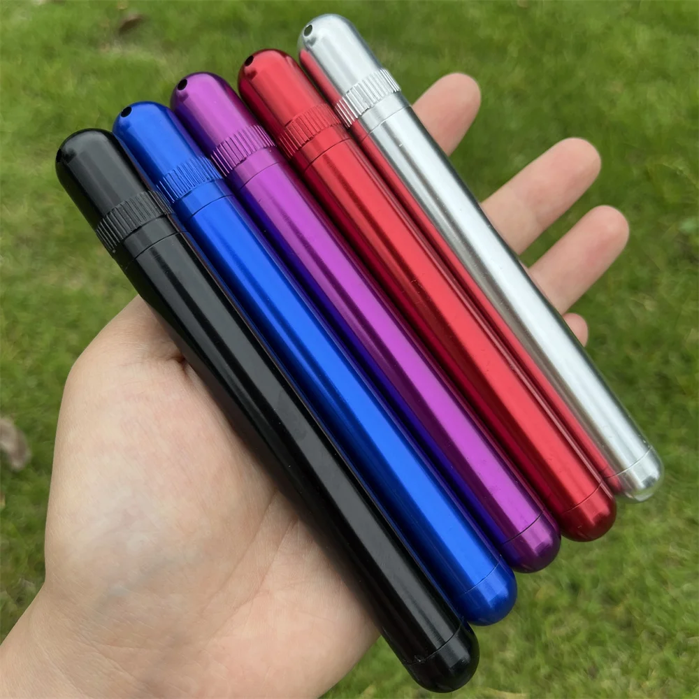 Premium Proof Waterproof Cigarette Holder Aluminum Cigar Airtight Container Travel Storage Tube Smoking Accessories
