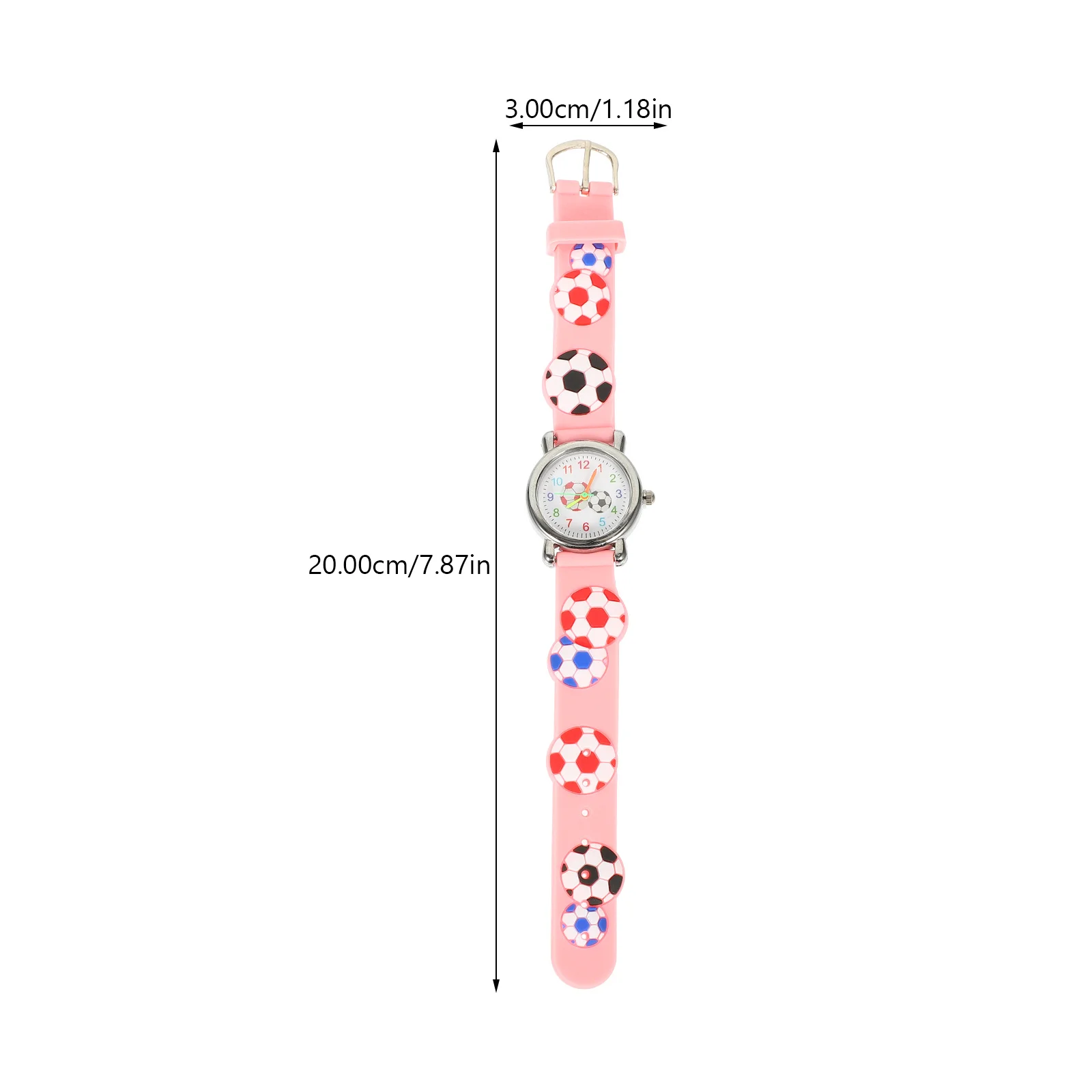 ساعة كرة القدم، ساعة رياضية كرتونية لتصميم متين ثلاثي الأبعاد، هدية تعليمية لعيد الميلاد