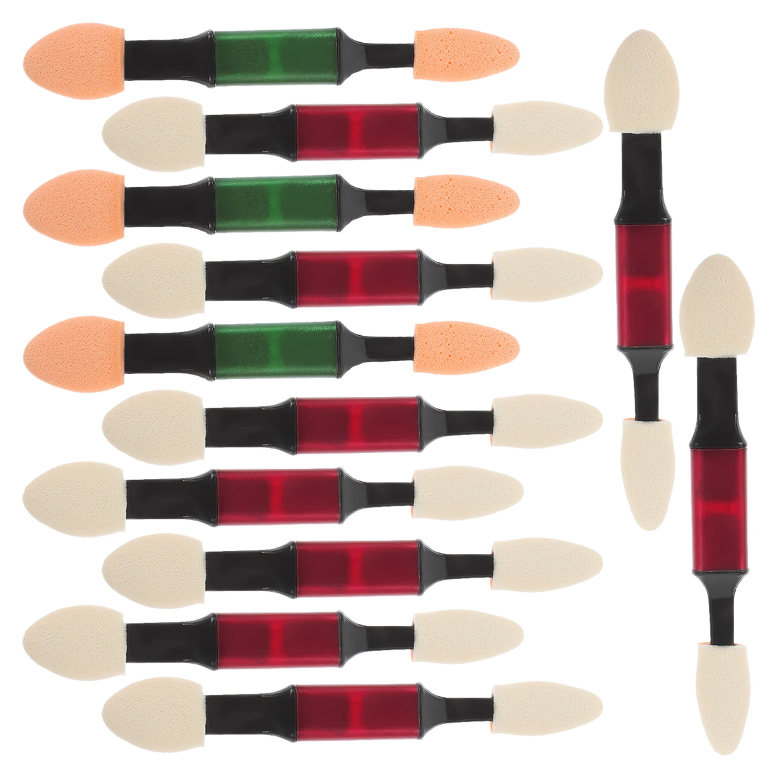 

10pcs Eye Shadow Stick Makeup Brush Cosmetics Blending Applicator Compact Sponge Tipped Professional Use Women