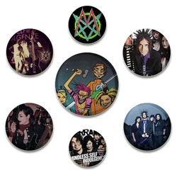 FRANKENSTEIN GIRLS Pins Mindless Self Indulgence Jamie Hewlett Creative Round Cartoon Badge for Backpack Hat Jewelry Accessories