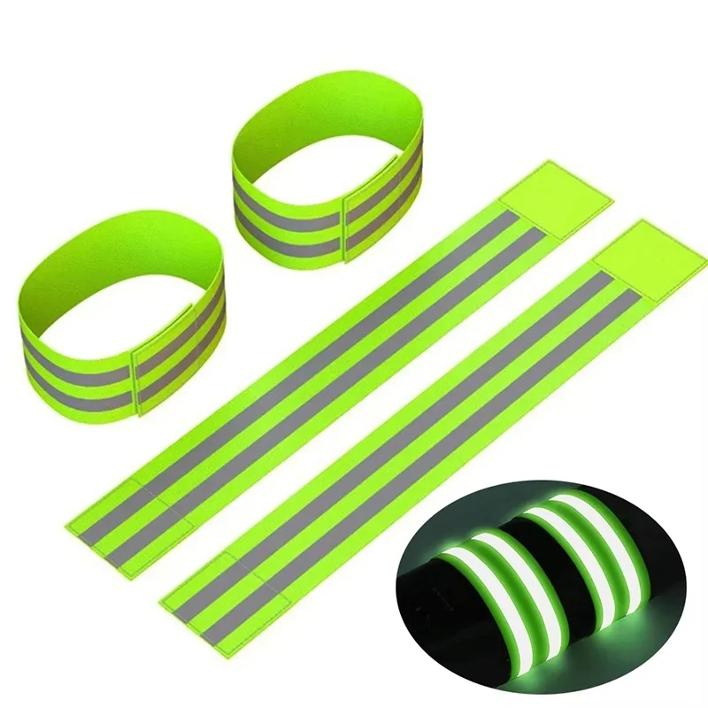 

Running Reflective Arm Band For Wrist Ankle Leg LED Reflector Armband Night Walking Cycling Safety Light Tape Led Bracelet Strap