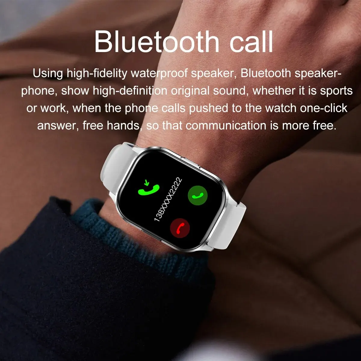 SENBONO 2023 AMOLED Smart Watch with Bluetooth Call
